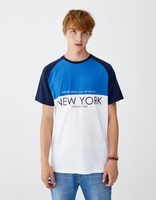 Футболка Pull and Bear у стилі кольорових блоків