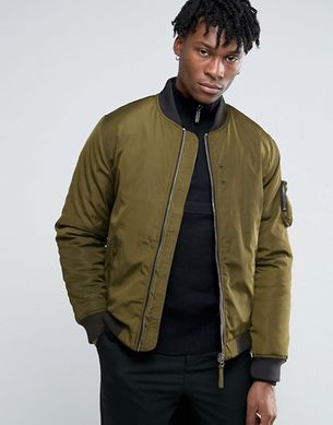 Нейлонова ущільнена куртка-пілот Bellfield Hubble темно-зелена