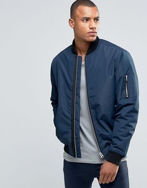 Контрастний бомбер D-Struct astrid navy